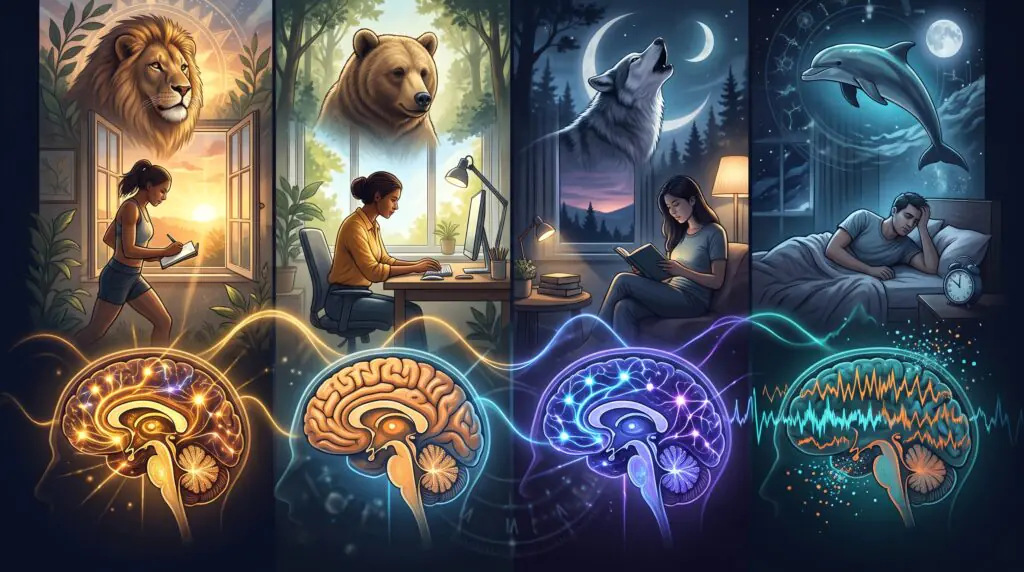 Chronotypes Explained: Are You a Lion, Bear, Wolf, or Dolphin and Why It Matters
