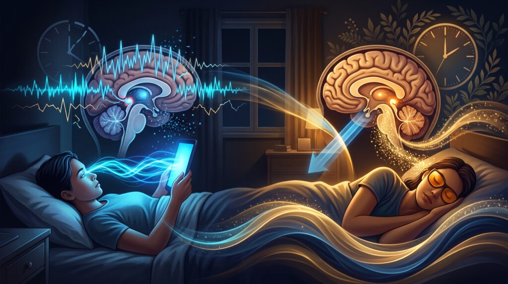 How Blue Light Destroys Your Sleep Architecture: Circadian Science and Practical Filters